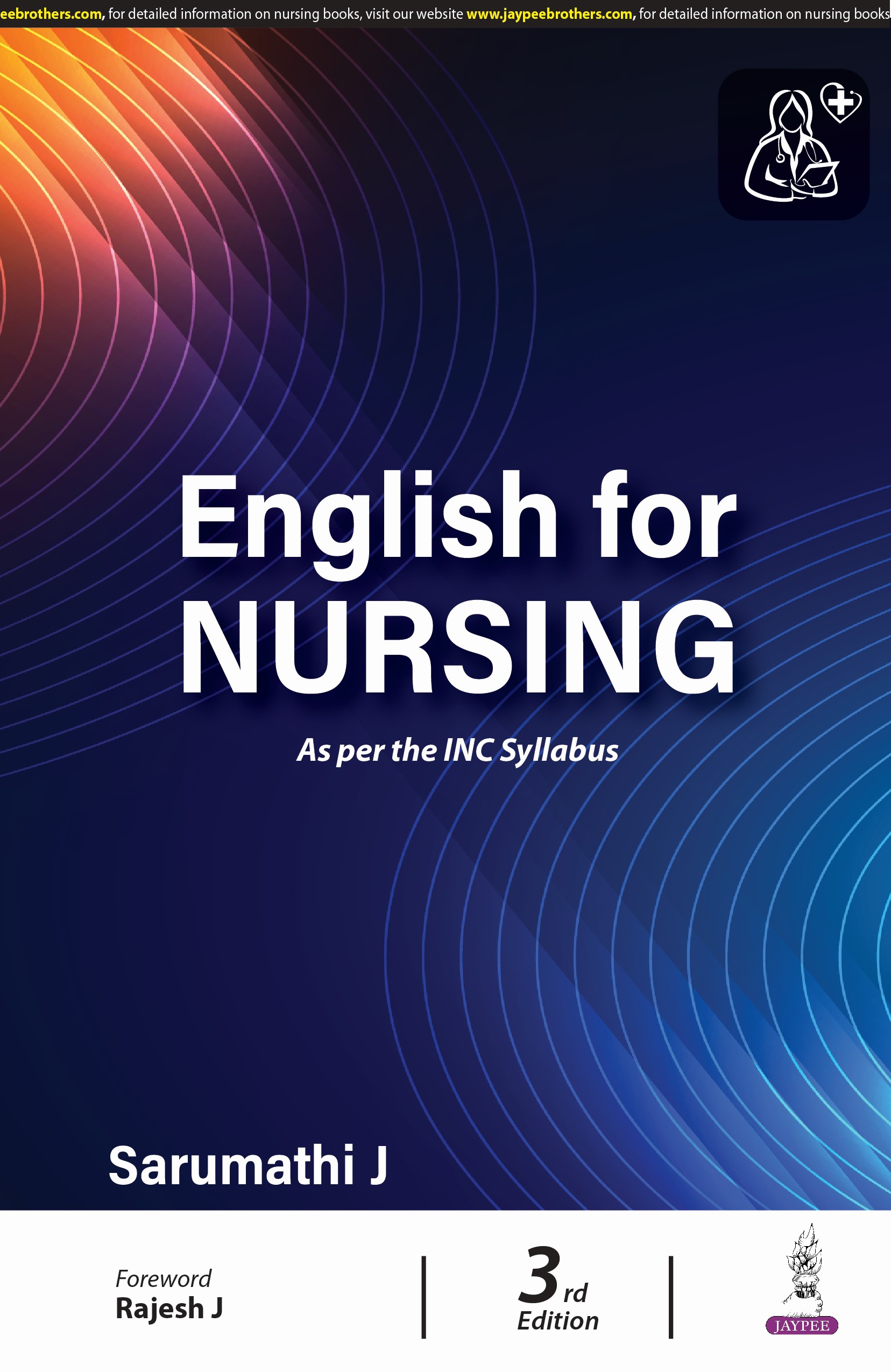 English for Nursing SARUMATHI J ISBN: 9789356966888 2026 3/e Reprint